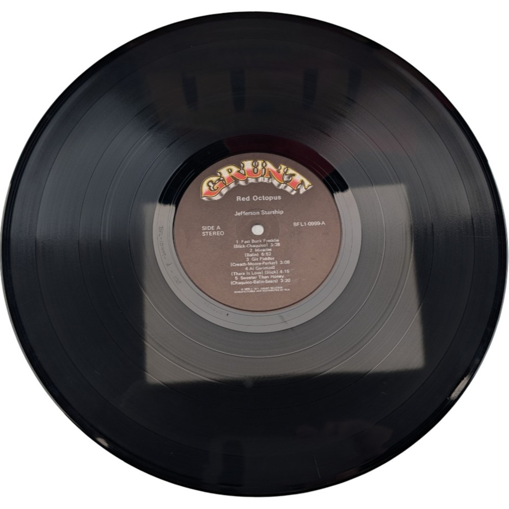Jefferson Starship - Red Octopus Lp (Us 1975 Grunt Bfl1-0999) Embossed Cover - Picture 5 of 9